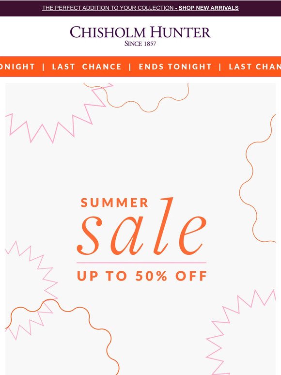 ENDS MIDNIGHT! | Up to 50% off
