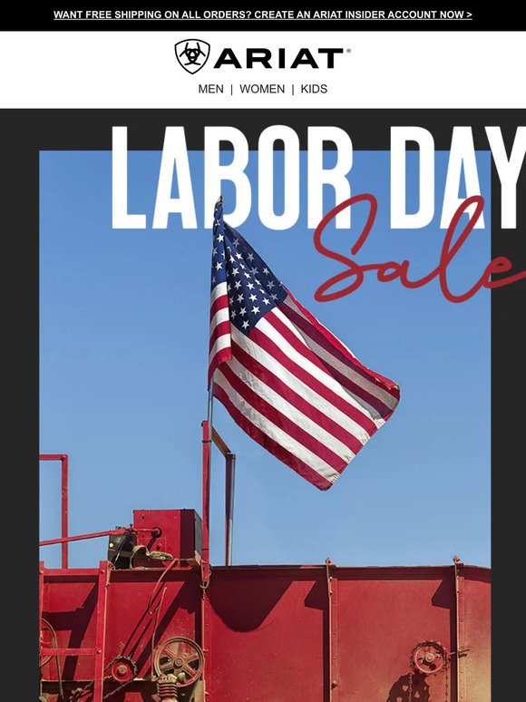 Ariat's Labor Day Sale Is ON