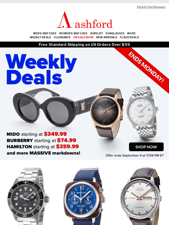 Weekly Deals Ending Soon
