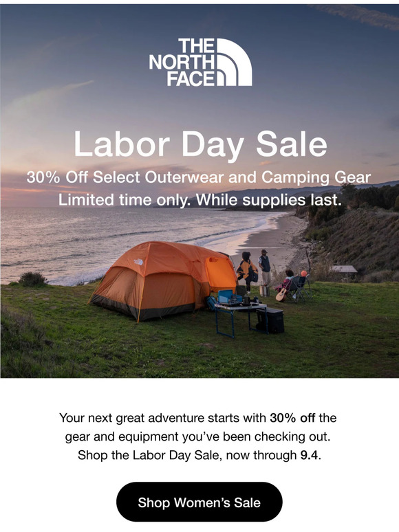 The north face hot sale labor day sale