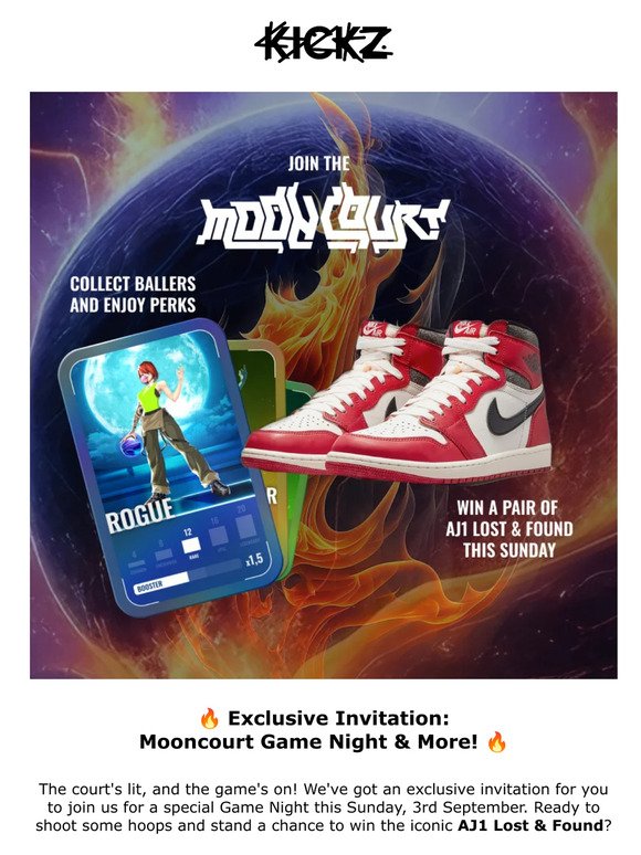 Hey ! 🌕  Exclusive Invitation & Chance to grab a Jordan 1 L&F with Mooncourt