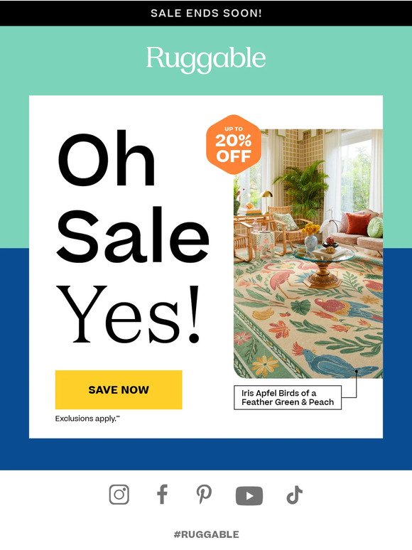 On Sale Now: ALL Rugs