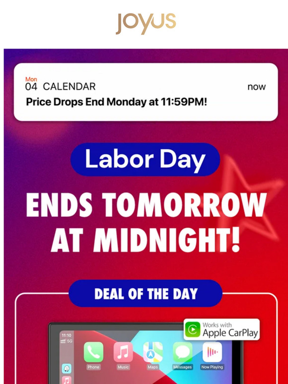 Final Countdown ⏳ Labor Day Sale Ends Soon!