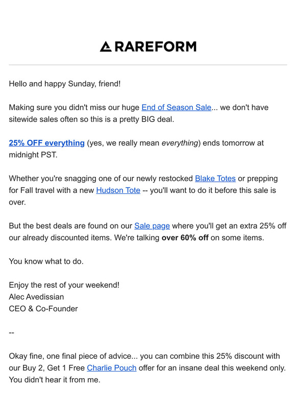 How I would shop the End of Season Sale...