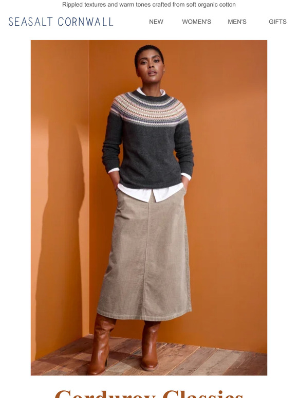 Seasalt Cornwall NEW cord styles for autumn Milled