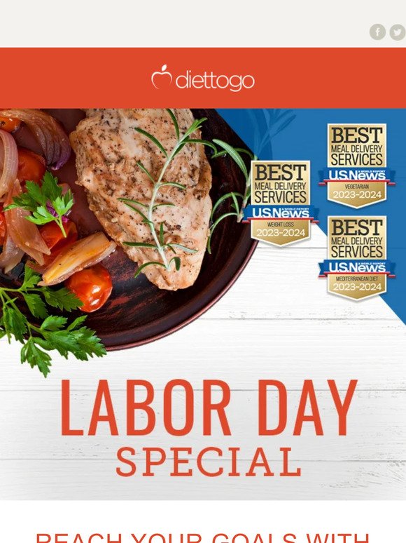 Celebrate Labor Day with our Award-Winning Meals