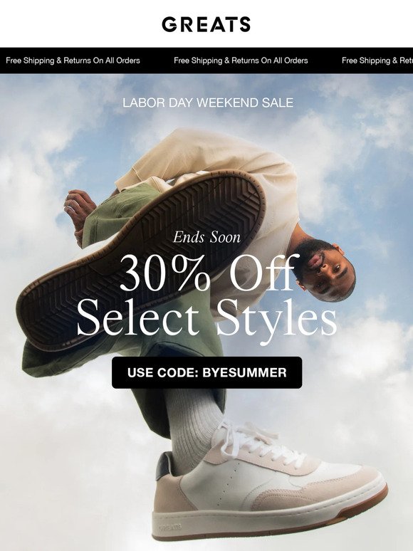 30% Off Is Coming To An End