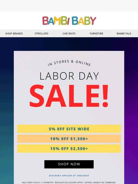 🚨 Labor Day Sale Ends Tomorrow! Don't Miss Out!
