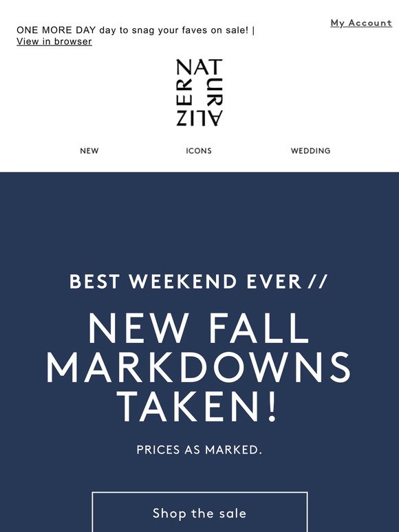Dress code: fall. Our newest standouts + NEW markdowns