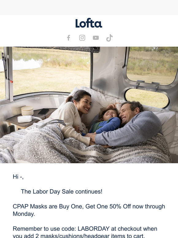 ⚡ CPAP Mask Sale Continues!