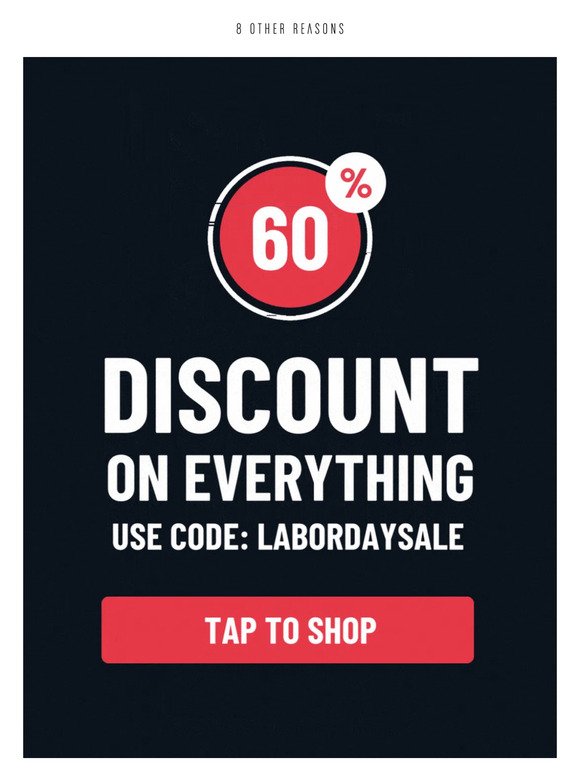 60% off everything NOW