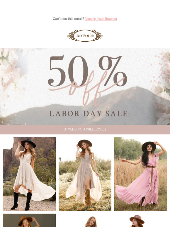 Ends Soon: 50% Off Styles You Will Love →
