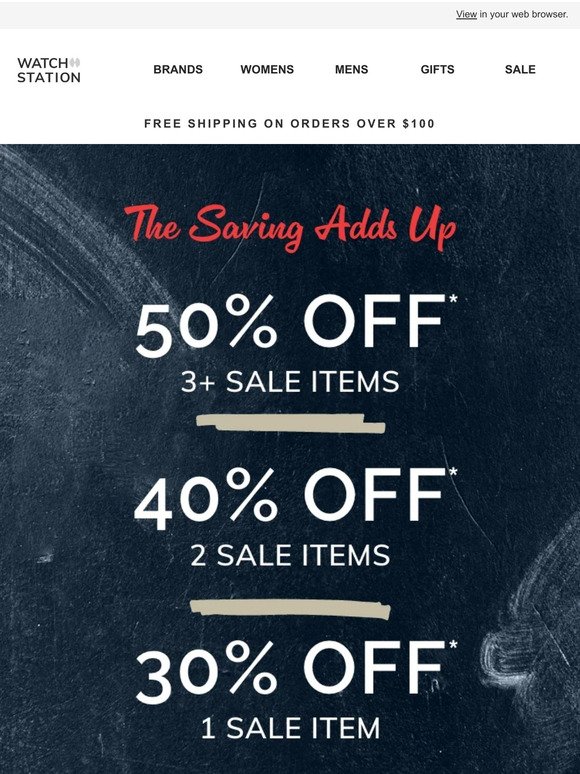 Don't Forget: Up To 50% Off