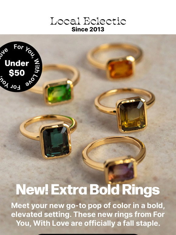Local Eclectic: Extra Bold New Rings 💥 | Milled