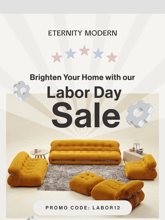 Celebrate Labor Day with 12% Off and Make Your Dream Interior a Reality!