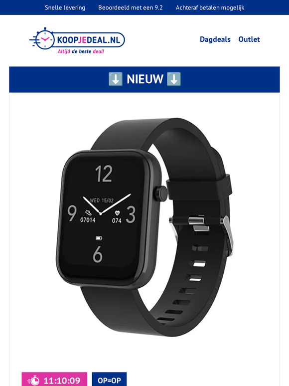 NIEUW! Smartwatch Met Hartslagmeter & Activiteiten Tracker - Hoe Gezond Ben Jij Bezig? 🥗🏃💨
