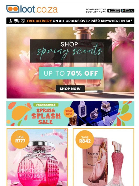 Up To 70% OFF Fragrances & Shop The Spring Splash Sale!