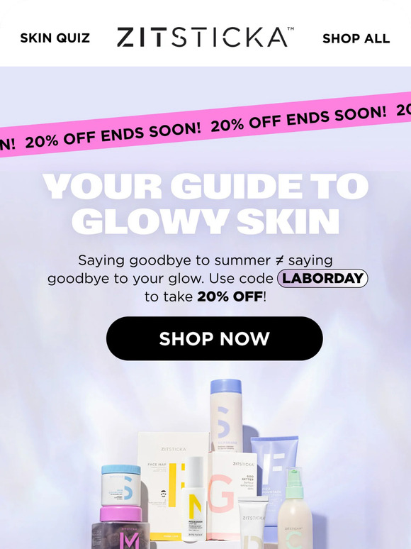 20% OFF ENDS SOON!