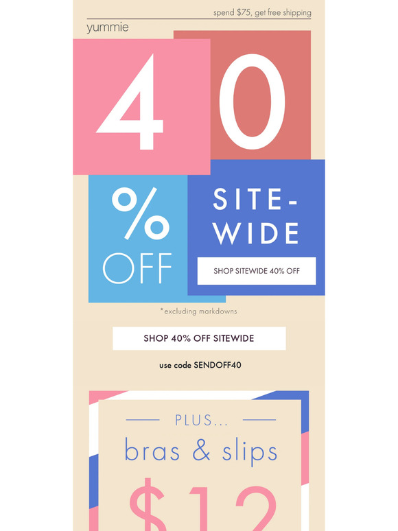 Take 40% Off...Sitewide!! And...