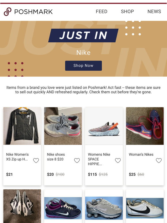POSHMARK — Take up to 70% OFF all Nike sneakers! Install FREE