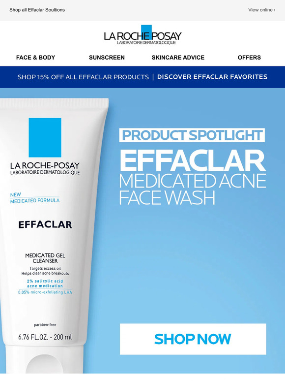 La Roche Posay The Only Salicylic Acid Cleanser You'll Need Milled