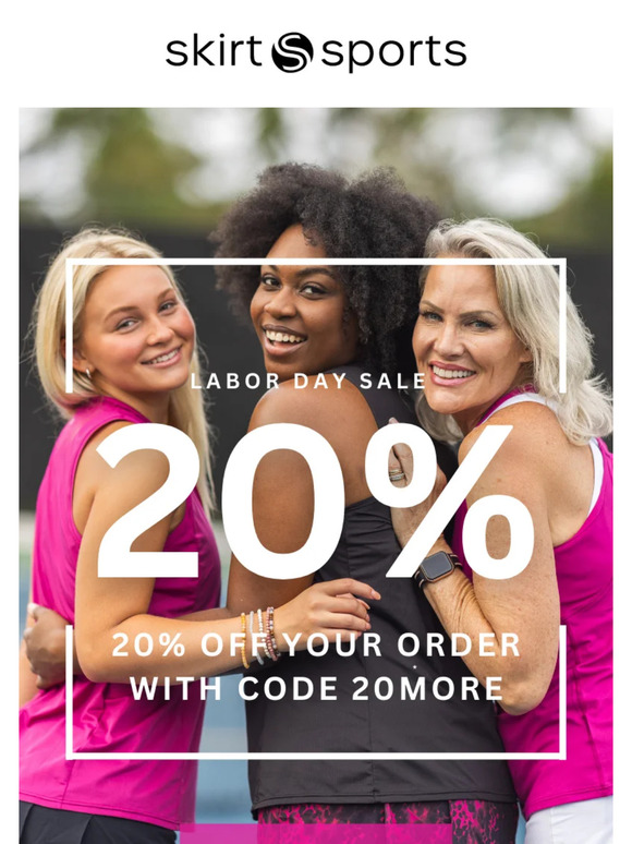 20% Off Your Order with code 20MORE