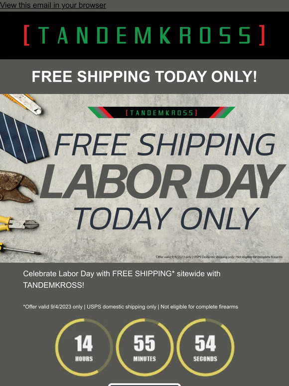 FREE SHIPPING Labor Day ONLY! 📦