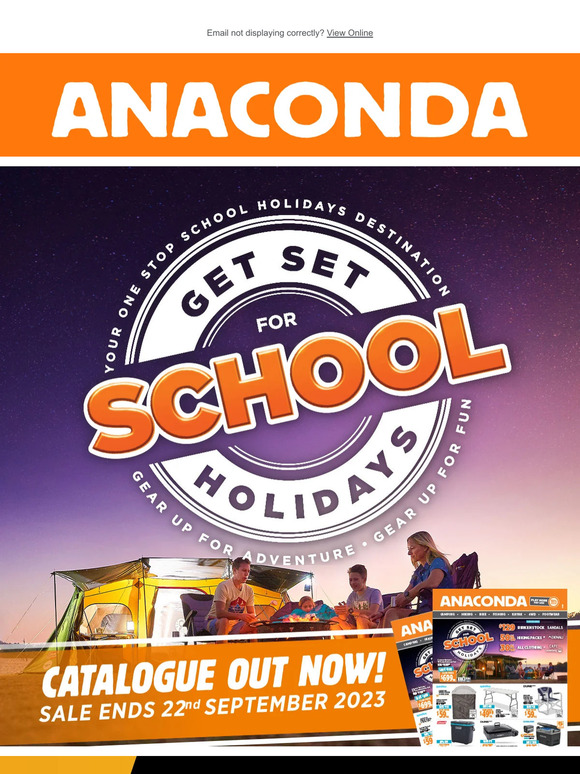 Heading away these School Holidays? | NEW Catalogue OUT NOW