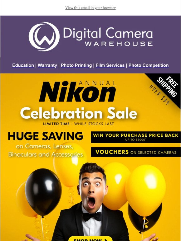 ✨ Nikon Annual Celebration Sale: Huge Savings on Cameras, Lenses and Binoculars!
