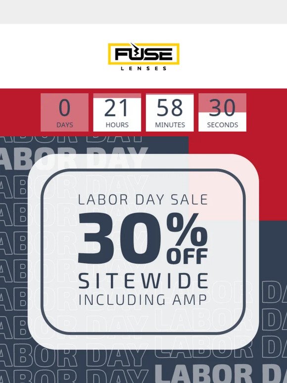 Even AMP is 30% Off!