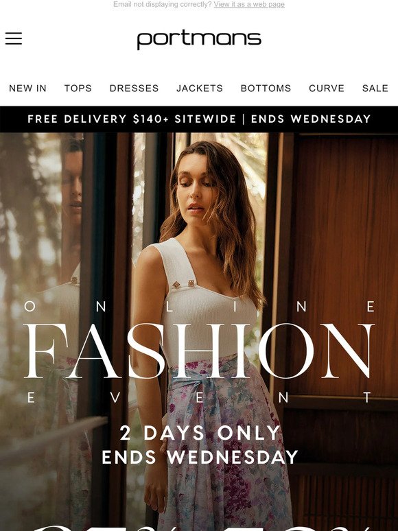 Shop 35% Off Full Price - Fashion Event - Ends Tomorrow!