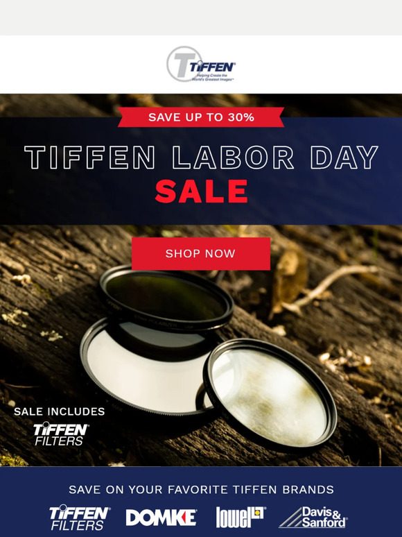 SAVE NOW on Tiffen Filters and More!