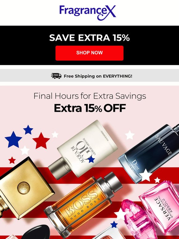 Final Hours for Extra Savings