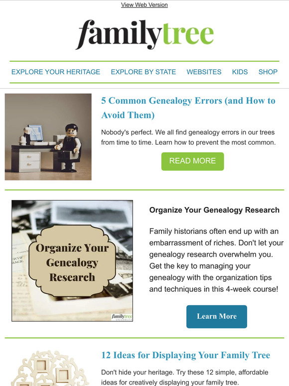Family Tree Magazine: 5 Common Genealogy Errors (and How to Avoid Them ...