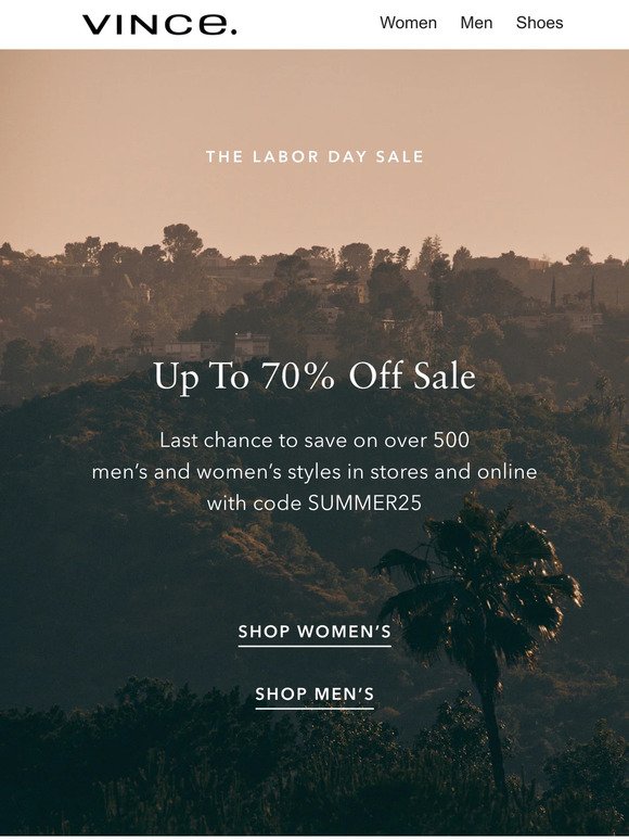 Last Day: Up To 70% Off Sale
