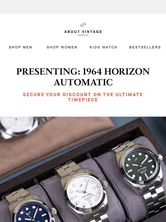 About Vintage: [IT’S HERE] 1964 Horizon Automatic: Pre-Order Now and Save 15% | Milled