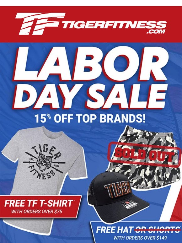 ⌛ Only 12 Hours Left to Claim 15% Off Top Brands & Free Gifts with Orders for Labor Day!