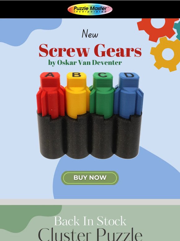 —, New Screw Gears Puzzle from Oskar Van Deventer