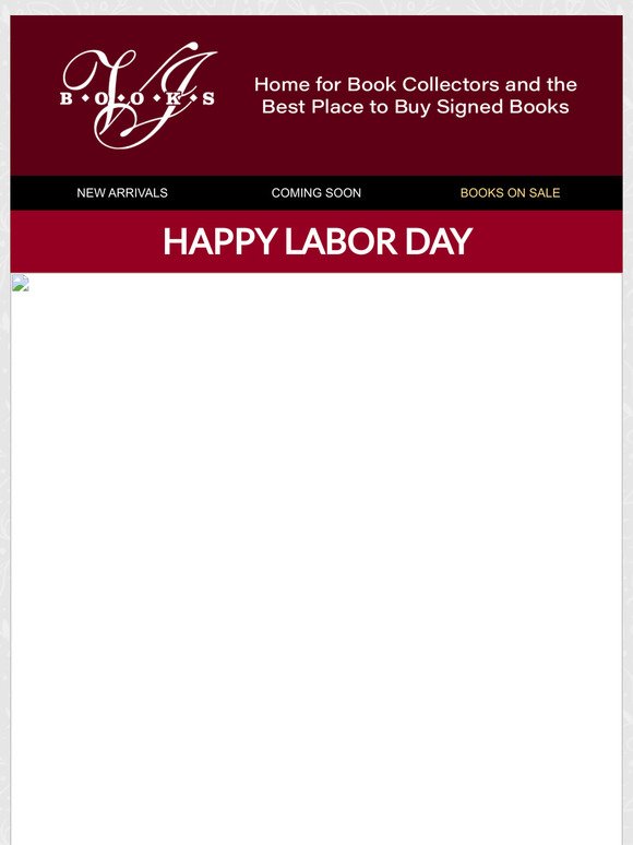 From the VJ Books Team: Happy Labor Day!