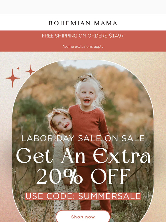 BOHEMIAN MAMA Promo Code — 20% Off (Sitewide) 2024