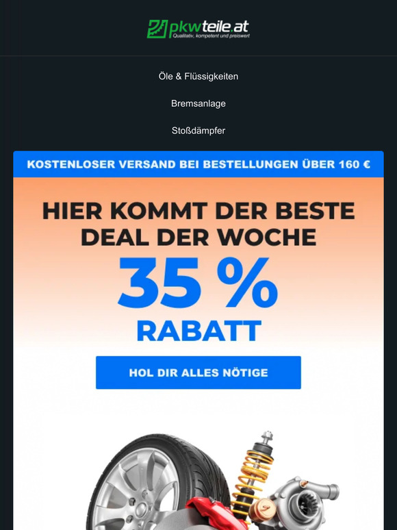 🚗 Alles für dein Auto mit 35 % Rabatt
