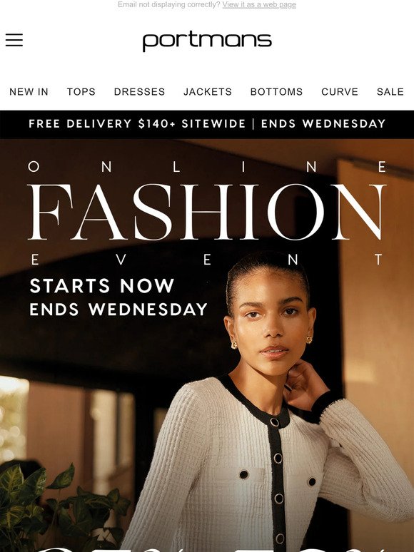 35% Off On Now! - Fashion Shopping Event - Ends Wednesday