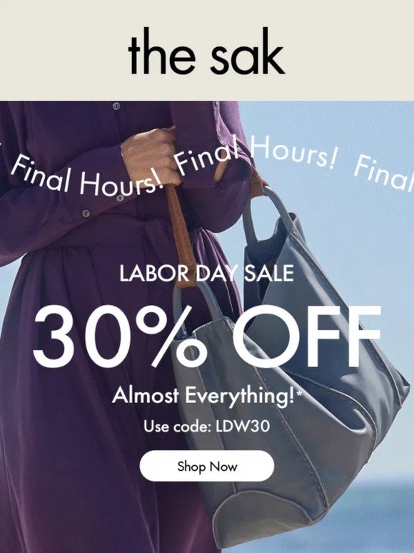 The Labor Day Sale Ends Tonight!