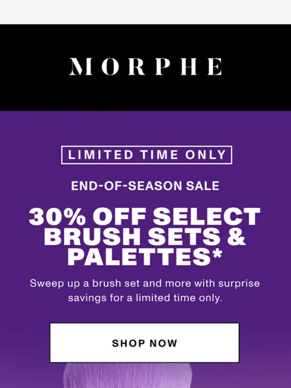 Morphe The clock is ticking on 30 off... Milled