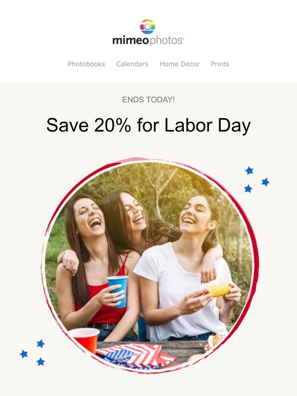 Flash sale: Save 20% for Labor Day