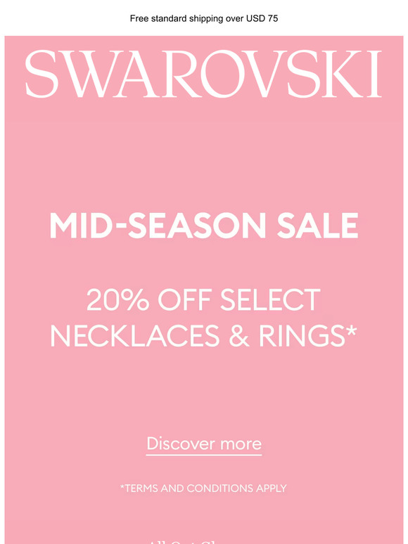 20 off discount swarovski