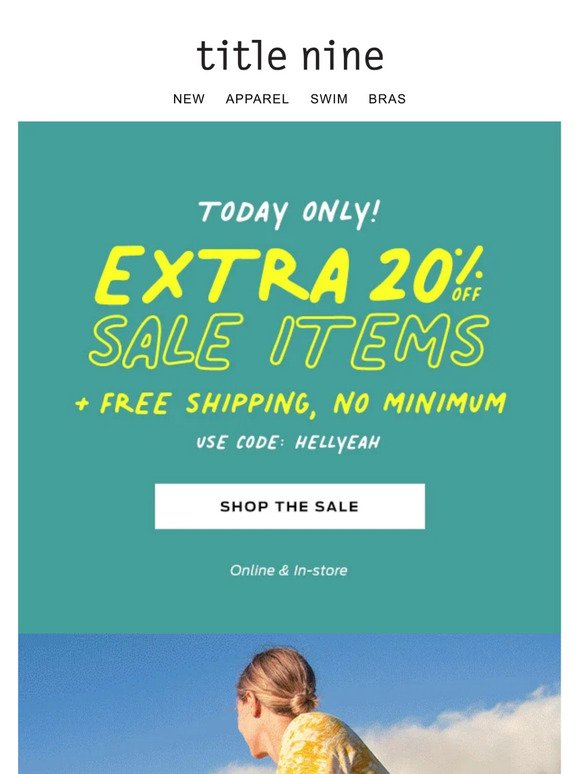 TODAY ONLY! Extra 20% Off Sale + Free Shipping