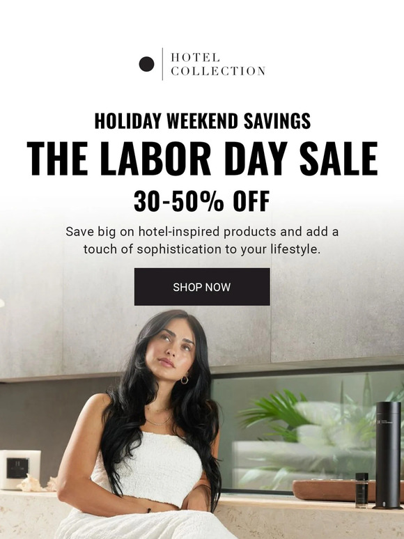 Kick off Labor Day with 30-50% Off!