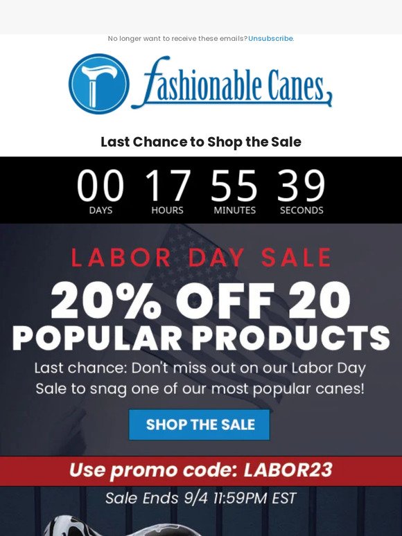 Time's Running Out: 20% OFF Labor Day Deals End Soon!