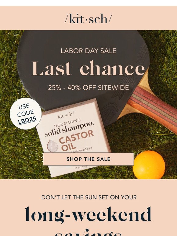 Enjoy Last Chance Savings this Labor Day! ⌛